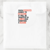 Wenn der Faschismus in Amerika kommt Runder Aufkleber (Tasche)