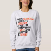Wenn der Faschismus in Amerika kommt Sweatshirt (Vorderseite)