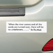 Wenn der Fluss kommt….Tun Sie Mathe Autoaufkleber (Auf Auto)