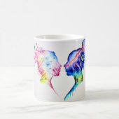 Wenn der Frühlingstag die Winternacht trifft Kaffeetasse (Mittel)