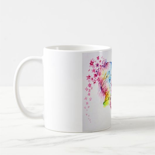 Wenn der Frühlingstag die Winternacht trifft Kaffeetasse (Links)
