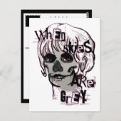 wenn der Himmel ein graues Skelett ist Postkarte (Vorne/Hinten)