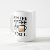 Wenn der Kaffee aus der Tasse läuft (Vorderseite Links)
