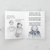 Wenn der Krampus ruft Feiertagskarte (Innenseite)