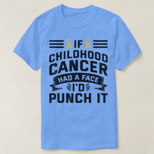 Wenn der Krebs mit einem Schlag konfrontiert war - T-Shirt (Design vorne)