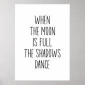 Wenn der Mond voll ist Poster (Vorne)