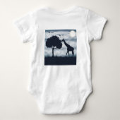 Wenn der Mond zur Giraffe flüstert Baby Strampler (Rückseite)