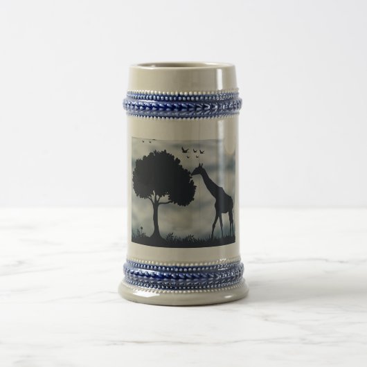 Wenn der Mond zur Giraffe flüstert Bierglas (Mittel)