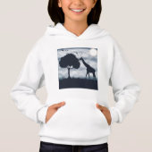 Wenn der Mond zur Giraffe flüstert Hoodie (Vorderseite)