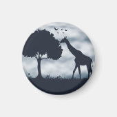Wenn der Mond zur Giraffe flüstert Magnet (Vorne)