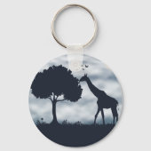 Wenn der Mond zur Giraffe flüstert Schlüsselanhänger (Vorderseite)