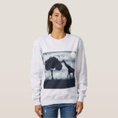 Wenn der Mond zur Giraffe flüstert Sweatshirt (Vorne ganz)