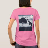 Wenn der Mond zur Giraffe flüstert T-Shirt (Rückseite)