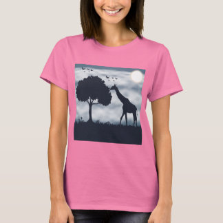 Wenn der Mond zur Giraffe flüstert T-Shirt