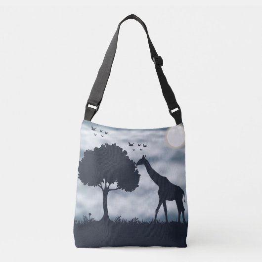 Wenn der Mond zur Giraffe flüstert Tragetaschen Mit Langen Trägern (Vorderseite)