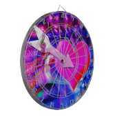 Wenn der Musikpfeil das Herz angriff Dartscheibe (Vorderseite Links)