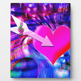 Wenn der Musikpfeil das Herz angriff Fotoplatte