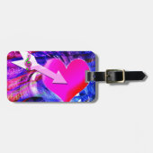 Wenn der Musikpfeil das Herz angriff Gepäckanhänger (Vorderseite horizontal)