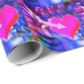 Wenn der Musikpfeil das Herz angriff Geschenkpapier (Rolleneckpunkt)