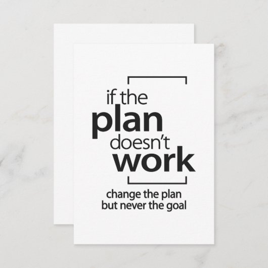 Wenn der Plan nicht funktioniert, ändern Sie den P RSVP Karte (Vorne/Hinten)