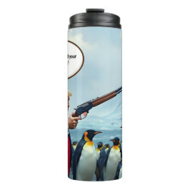 Wenn der Präsident dumm ist Thermosbecher