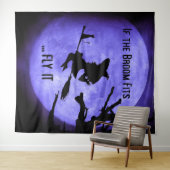 Wenn der Raum Fly It Halloween-Party Hintergrund p Wandteppich (Beispiel (Horizontal))