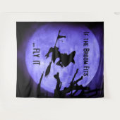 Wenn der Raum Fly It Halloween-Party Hintergrund p Wandteppich (Vorderseite (Horizontal))