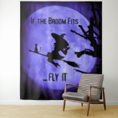 Wenn der Raum Fly It Halloween-Party Hintergrund p Wandteppich (Beispiel)