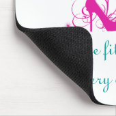 Wenn der Schuh an die Maus passt Mousepad (Ecke)