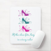 Wenn der Schuh an die Maus passt Mousepad (Mit Mouse)