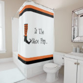 Wenn der Schuh an Halloween-Duschvorhang passt Duschvorhang (Beispiel)