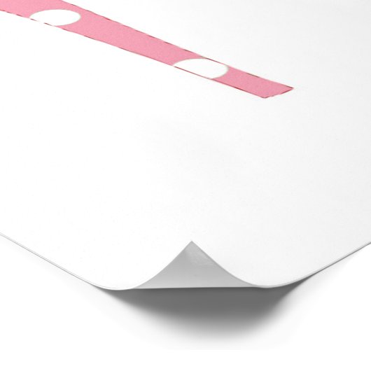 Wenn der Schuh an rosa Poster passt (Ecke)