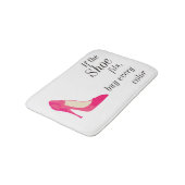 Wenn der Schuh Badezimmerwolldecke passt Badematte (Schrägansicht)