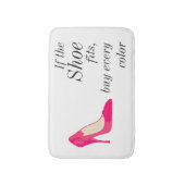 Wenn der Schuh Badezimmerwolldecke passt Badematte (Vorderseite Vertikal)