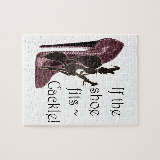 Wenn der Schuh ~ Gegacker passt! Sprüche-Geschenke Puzzle (Horizontal)