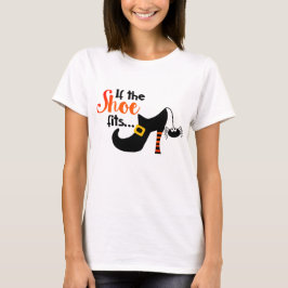 Wenn der Schuh Halloween Hexe passt Tri-Blend Shirt