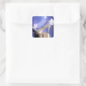 Wenn der Schuh passt Quadratischer Aufkleber (Tasche)