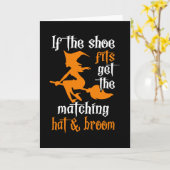 Wenn der Schuh passt, wird der passende Hut und Br Karte (Gelbe Blume)