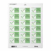 Wenn der Schuh passt, wollte ich es Adressetikette Adressaufkleber (Vorne)