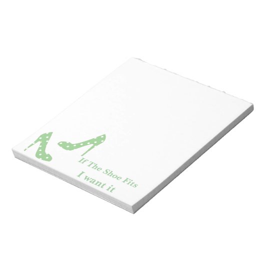 Wenn der Schuh passt, wollte ich es Notizblock (Rotiert)