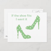 Wenn der Schuh passt, wollte ich es Postkarte (Vorne/Hinten)