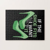 Wenn der Schuh passt, Wollte ich ihn grün Puzzle (Horizontal)