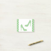 Wenn der Schuh Post-Itanmerkungen passt Post-it Klebezettel (Auf Schreibtisch)