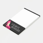 Wenn der Schuh Post-Itanmerkungen passt Post-it Klebezettel (angewinkelt)