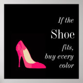 wenn der Schuh Poster passt (Vorne)