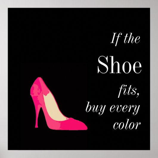 wenn der Schuh Poster passt (Vorne)