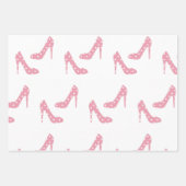 Wenn der Schuh rosa ist Geschenkpapier Set (Vorderseite)