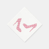 Wenn der Schuh rosa Neapel passt Serviette (Ecke)