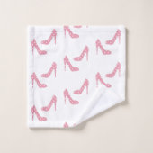 Wenn der Schuh Rosa passt Badhandtuch Set (Waschlappen)