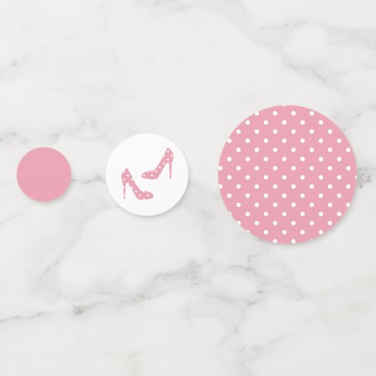 Wenn der Schuh rosa passt Konfetti (Rückseiten)